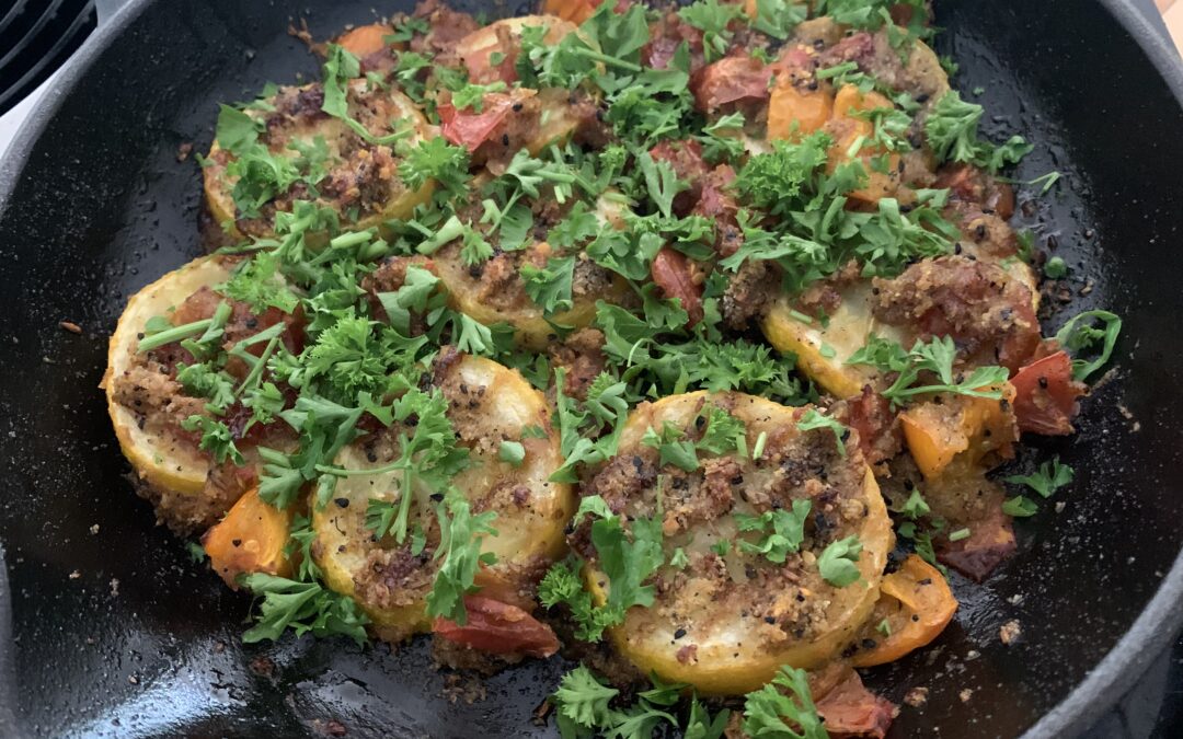 Überbackene Zucchini